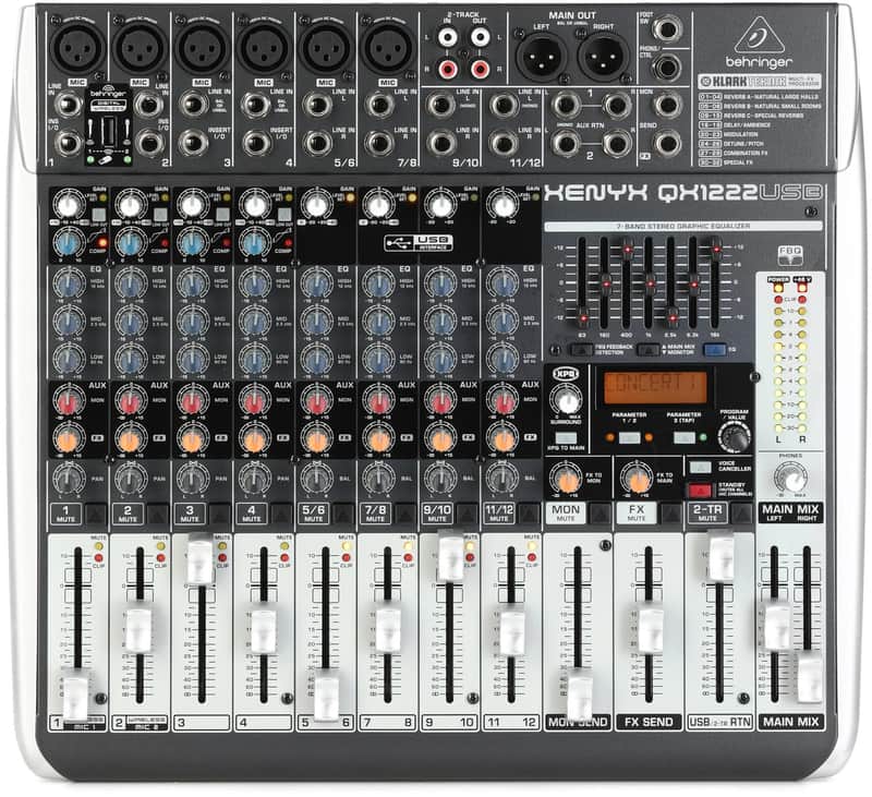 Behringer Xenyx QX1222USB Mixer with USB and Effects image 1