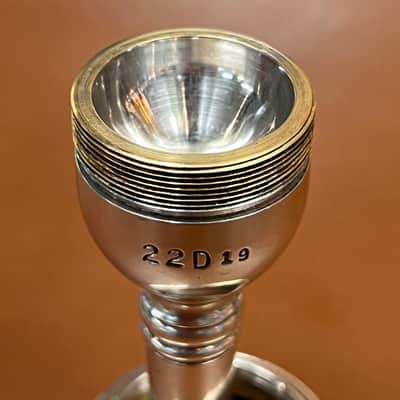 VINTAGE Vincent Bach Corp. 22D 19 Screw Rim Trombone Mouthpiece image 17