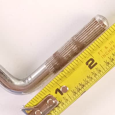 Straight Knurling 3/8x2.75"x20"Cymbal L-Arm Rod Chrome Bass Drum Mount Holder US image 3