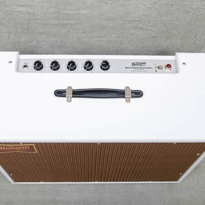 Benson Amps Monarch Reverb + 1x12 Combo White Tolex/Oxblood Grill image 4