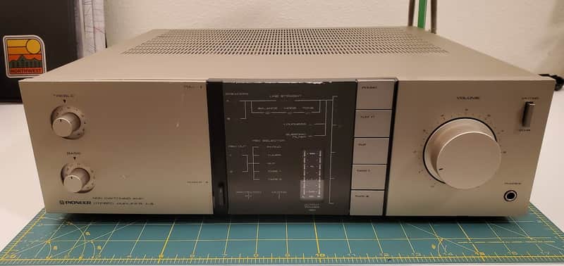 Vintage Stereo Integrated Amplifier Pioneer A-8 | Reverb