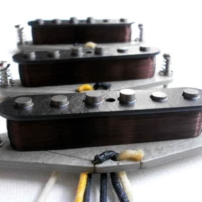 Vintage Correct Stratocaster A5 Guitar Pickups SET HandWound 1965 66 67 1968 Fender Hendrix Qpickups image 2