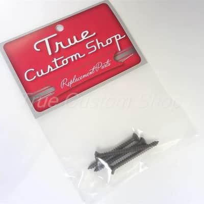 True Custom Shop® Black 1 3/4" Neck Plate Screws for Fender Guitars and Bass image 2