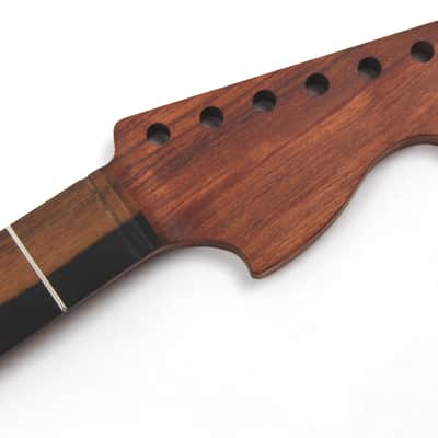 Macassar Ebony on Quarter Sawn Bubinga S-Style Custom Guitar Neck-USA Made image 1