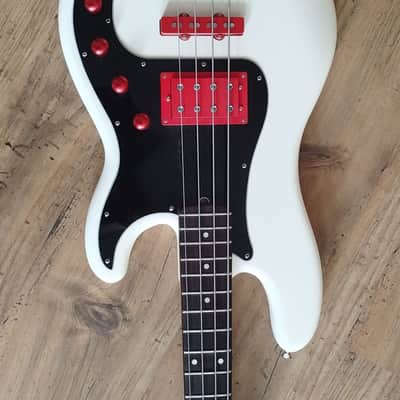 Fender Precision Bass body, BaCH neck customised by OX BIRD- White, Walbucker pickup, Wal2 preamp image 5