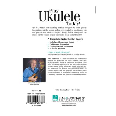 Hal Leonard Play Ukulele Today! Beginners Ukulele DVD image 3