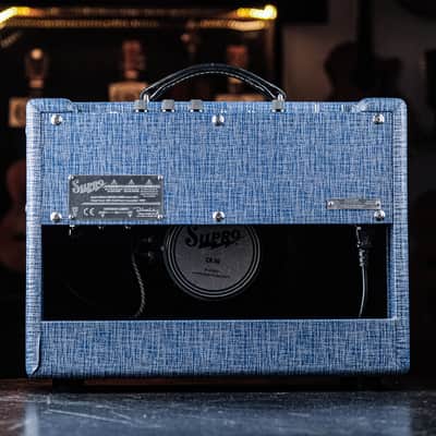 USED Supro 1970RK Keeley Custom 25-Watt 1x10" Guitar Combo blue rhino image 6
