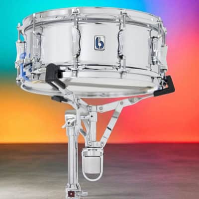 British Drum Co. BB-14-60-SN Bluebird Series Chrome Over Brass Snare. 6" x 14" image 2