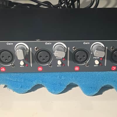 SM Pro Audio PR8 8 Ch Microphone Pre Amp with IEC power cable and rack mount bolts & washers. image 3
