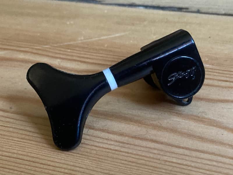 Single Black Stagg Bass Guitar Machine Head Tuner Tuning Peg Treble Side image 1