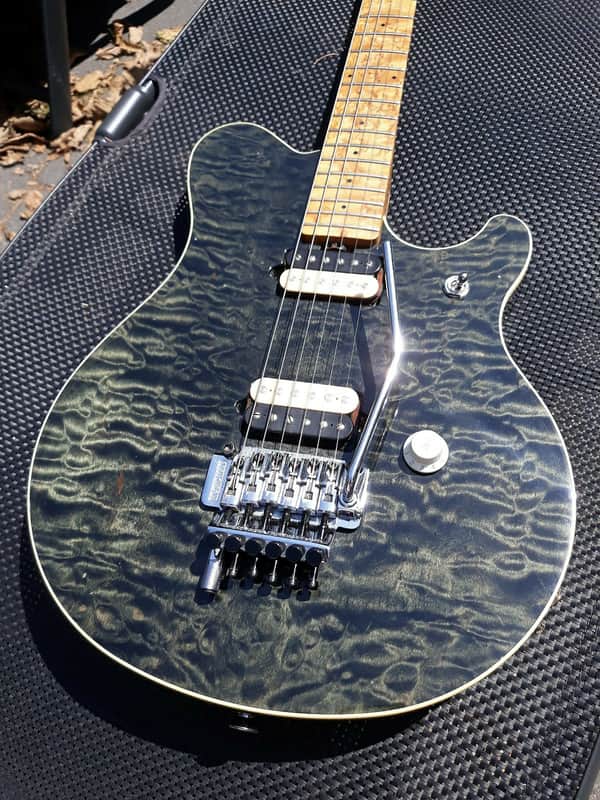 Rare Ernie Ball Music Man (EBMM) Van Halen EVH VanHalen Signature 1994 Black Quilt image 1