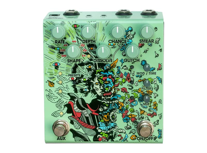 Old Blood Noise Endeavors Parting Glitch Delay / Reverb Pedal (Green) image 1