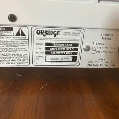 Orange Terror Bass 500-Watt Bass Amp Head 2010 - Present - White image 2