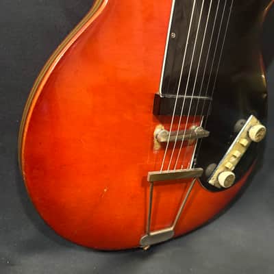 Hofner Colorama II Model 444 - All Original - Black Bar Pickups - Clean Player - Lightweight - Chipboard Case - 1959 image 15
