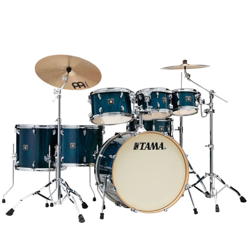 Tama CL72RS-PGHP Superstar Classic Gloss Sapphire Lacebark Pine - Drum Shell Set image 1