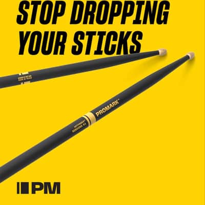 Pro-Mark Mike Portnoy ActiveGrip Hickory Oval Wood Tip Drumsticks Black *BRAND NEW* image 6