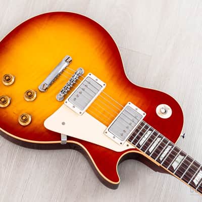 2022 Gibson Custom Shop Historic 1959 Les Paul Standard R9 70th Anniversary Washed Cherry Sunburst Gloss image 8