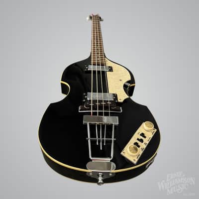 Hofner Ignition PRO Violin Bass, Trans Black, Teacup knobs image 9