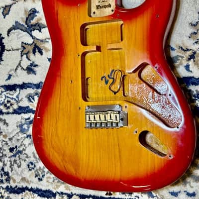 Warmoth Swamp Ash Strat Body Sienna Burst image 12