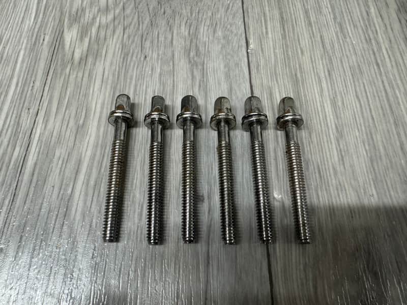 Pearl Drum Tension Rods 57mm Screws Tom Spares x6 #OM110 image 1