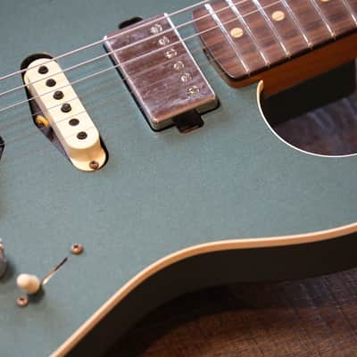 Unplayed! 2021 Fender Custom Shop GC Strat HST Journeyman Relic Aged Sherwood Green Metallic SSH + COA OHSC image 6