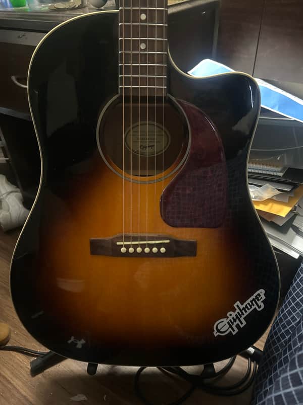 Epiphone J-45 EC 2020 - Present - Aged Vintage Sunburst Gloss image 1