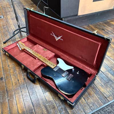Fender Custom Shop La Cabronita Especial Relic Electric Guitar Aged Black w/Hard Case image 9