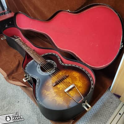 Maruha Vintage Parlor Guitar Crafted in Japan c. 1960s No. 612