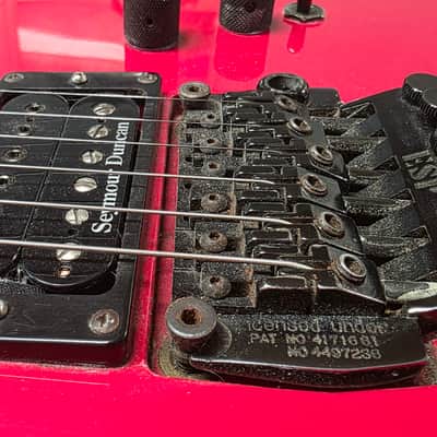 ESP THE JUNIOR Ferrari Red Jackson lawsuit headstock Japanese Super Strat MIJ JAPAN image 4