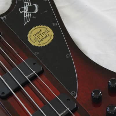2009 Epiphone Thunderbird Pro IV 4 String Electric Bass Vintage Sunburst Finish + Original Hard Case image 6