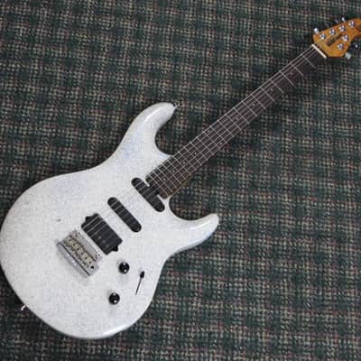 2016 Ernie Ball Music Man Luke III Custom Color Pearl White/Blue Sparkle! w/OHSC image 10