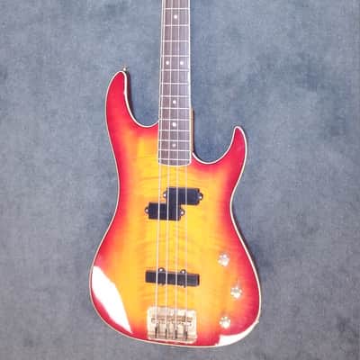 Samick Valley Arts Custom Pro Shop Bass Guitar Cherry Burst image 1