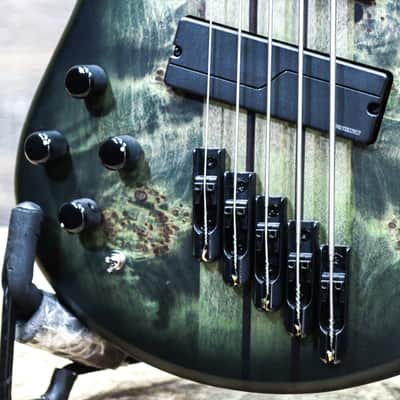Spector NS Dimension 5 Left-Handed Multi-Scale Haunted Moss Matte Electric Bass w/Bag image 8