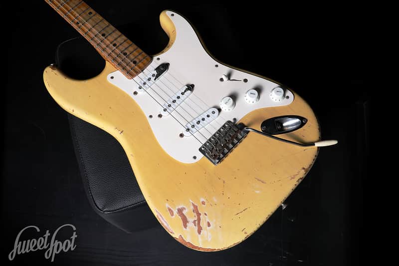 1954 / 1955 Fender Stratocaster with Maple Fretboard Blonde Refin image 1