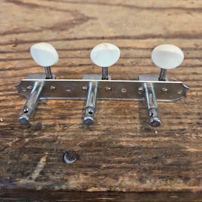 Kluson Deluxe Double Line 3x3 Nickel Shaft Tuners Vintage 1965-69 image 8