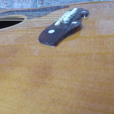Vintage Circa 1967 Mosrite Serenade Acoustic Guitar Project w/ Gig Bag! image 8