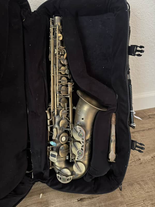 LA Sax Big Lip Professional Antique Lacquer Alto Saxophone image 1