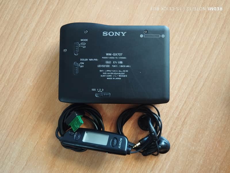 Sony GX 707 1992 - Sony Walkman recorder radio Cassette player WM