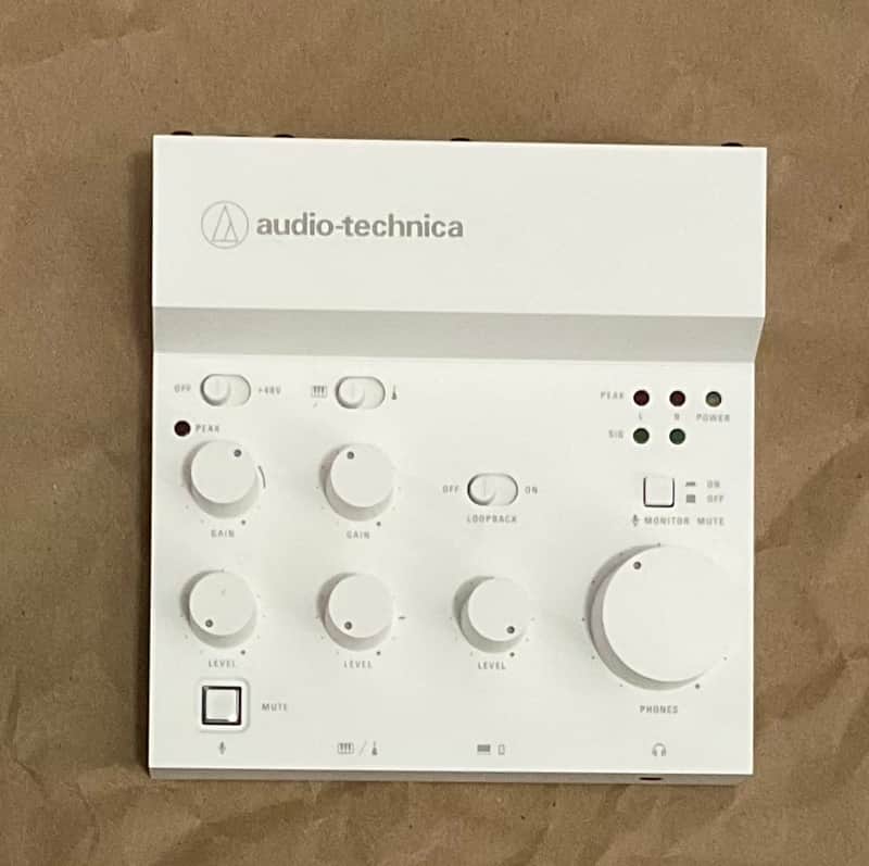 Audio Technica AT-UMX3 USB Desktop Audio Mixer - Limited Edition White image 1