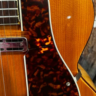 1943 Gretsch Synchromatic 160 Archtop Hollowbody Electric Guitar w/ DeArmond Pickup 1943 - Blonde Spruce Top Flamed Maple Back/Sides/Neck - w/ Gretsch Case image 3