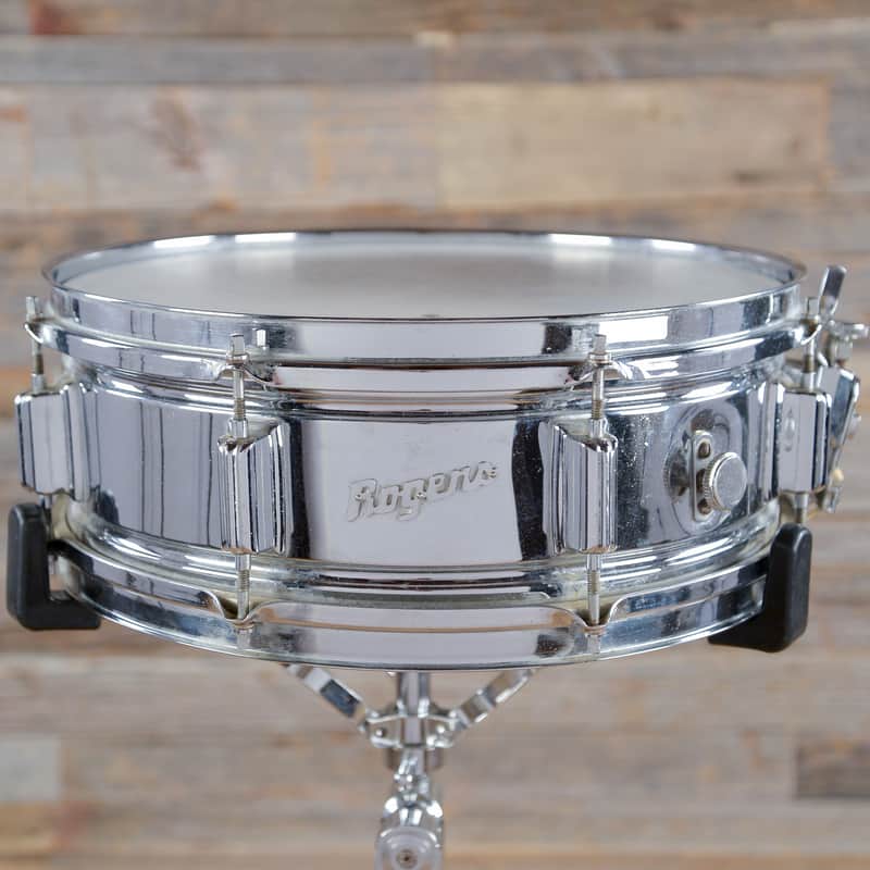 Rogers PowerTone 5x14" 8-Lug Chrome Over Brass Snare Drum 1963 - 1973 image 1
