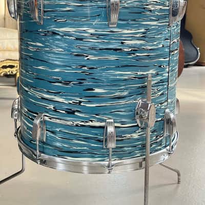 Ludwig "Bowling Ball" Blue Oyster 1970 image 14