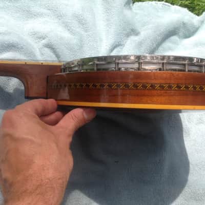 Ludwig Kingston vintage 4 string Tenor Banjo 1920's / 1930's w/case Sweet! image 9