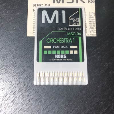 Korg MSC-04 PCM CARD Orchestra 1 + MCR-03 256kb RAM image 2