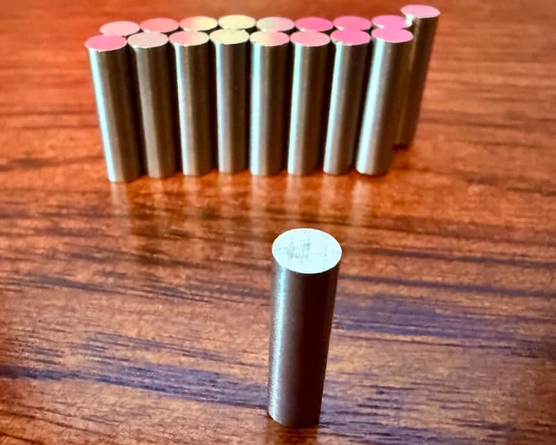 18 NOS Magnetized Alnico 4 Flat Top Rod Magnets .195 x .719. image 1