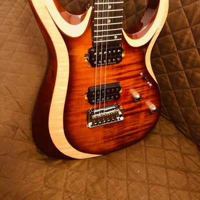 Cort X700DUALITYAVB Duality X Series Flamed Maple on Swamp Ash Body 6-String Electric Guitar w/Bag image 3