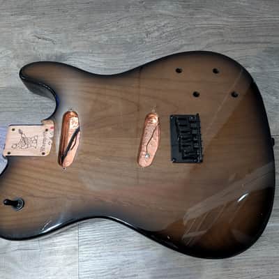 Warmoth Alder Telecaster Body - Black Burst image 2