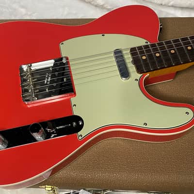 NEW! Fender Custom Shop Flamethrower Telecaster Custom - NOS - Modern Specs - Texas Special Pick-Ups - AAAA Flamed Neck - Fiesta Red - Authorized Dealer - 7.7lbs - G07041 image 4