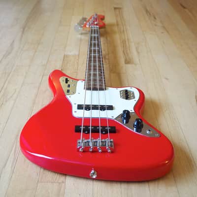 2008 Fender Jaguar Bass Hot Rod Red Active Jazz Bass Japan CIJ w/ Gigbag image 9