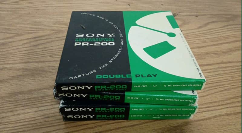 4 Rolls - Sony PR200 Double Play Reel to Reel Recording Tape image 1